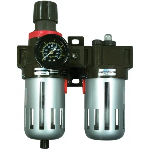 3/8" Filter, Regulator & Lubricator with Gauge-0