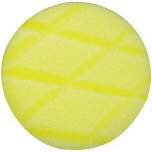 3" Yellow Diamond Cut Foam Pad - Hook & Loop-0