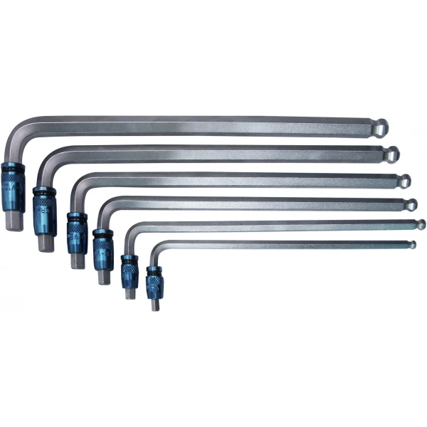 6pc 3-in-1 Hex Key Wrench Set - Internal/External & Hex Ball (Metric) (5, 6, 7, 8, 9, 10mm)-0