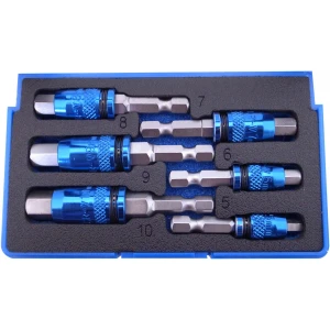 6pc 2-in-1 Internal/External Hex Bit Set (Metric) (5, 6, 7, 8, 9, 10mm)-0