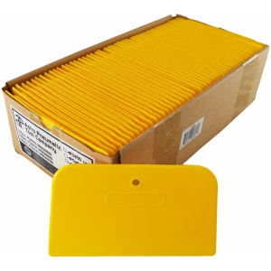 6" Yellow Plastic Spreaders- 100pcs./box-0