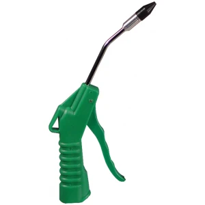 Deluxe 4" Air Blow Gun - Green with 1/2" Removable Rubber Tip-0
