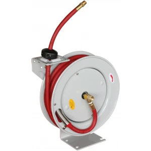 3/8" x 50' Deluxe Hose Reel - Automatic Rewind with Hose-0