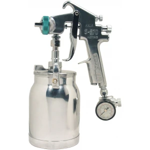 HVLP Siphon Feed Spray Gun w/ Cup & Regulator w/1.3 mm Nozzle-0
