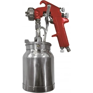 Spray Gun with Cup - Red Handle 1.8mm Nozzle-0