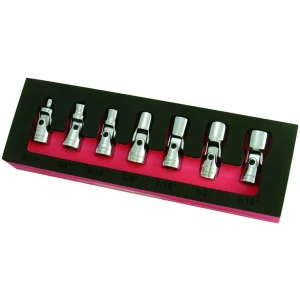 7pc. 1/4" Drive Flex Socket Set - 6 Point - SAE-0