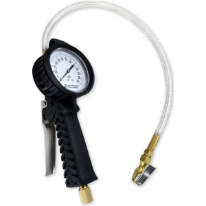 TPMS Dial Tire Inflator W/ Stainless Hose - 0-65psi-0