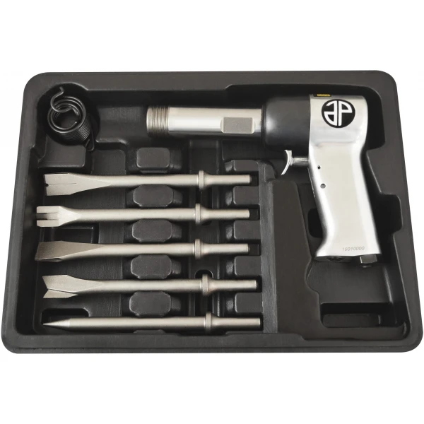 0.401" Shank Super Duty Air Hammer W/ 5pc Chisel Set-0