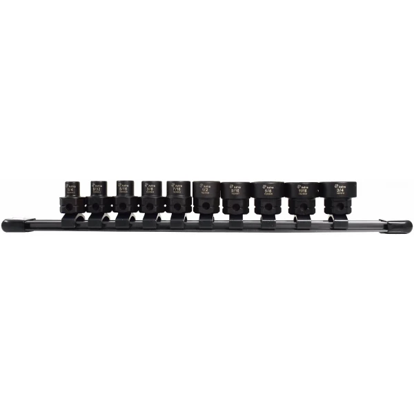 10pc 3/8" Drive Nano Impact Sockets - SAE-0