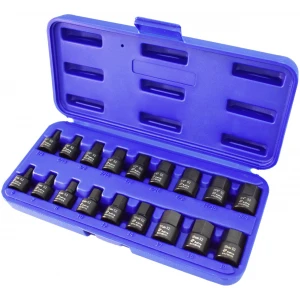 18pc 3/8" Drive Nano Impact Hex Driver Sockets - SAE & Metric-0