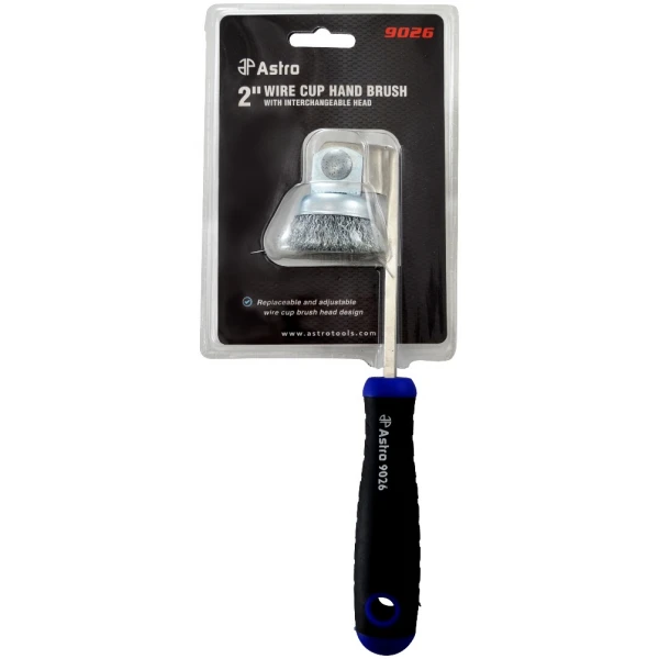 2" Wire Cup Hand Brush W/ Interchangeable Head-4509
