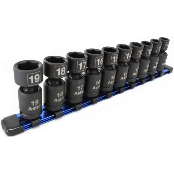 10-Piece 3/8" Drive Nano Pinless Universal Impact Sockets - Metric-4553