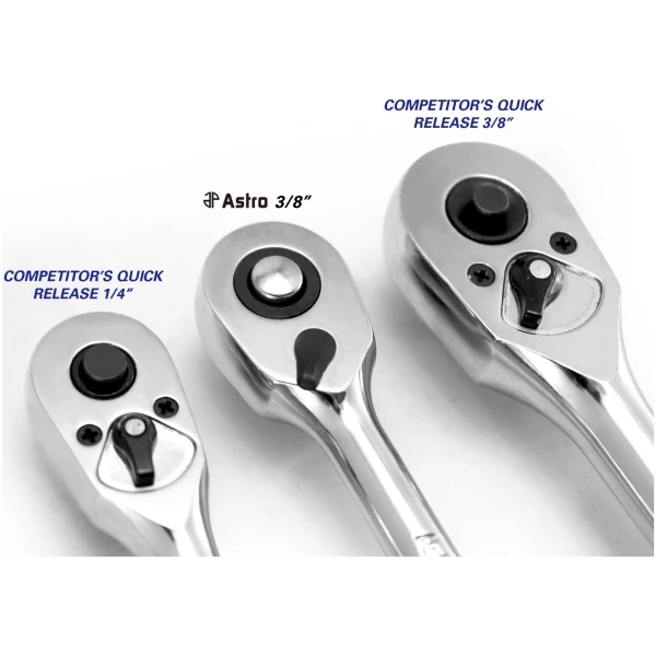 Nano Ratchet - 3/8" Drive Head in 1/4" Ratchet Body-4698