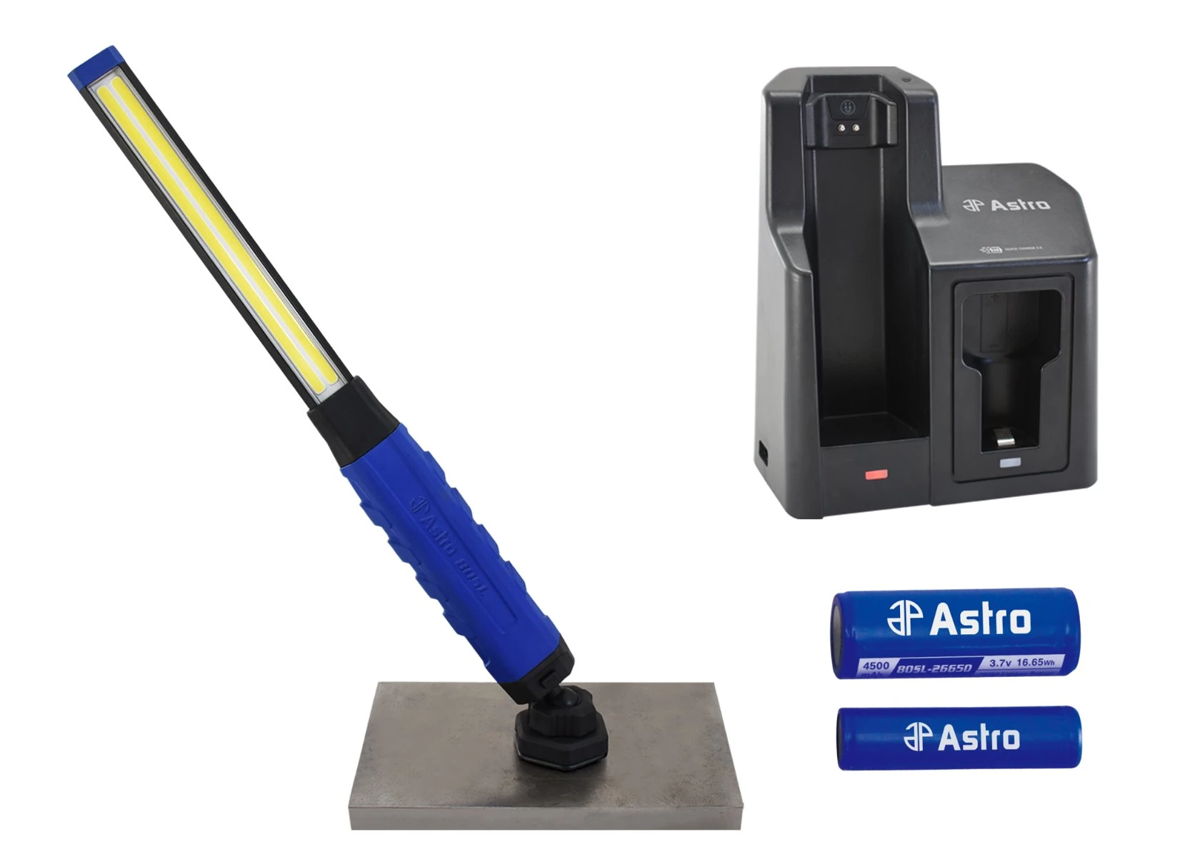 Astro Pneumatic 80SL 800 Lumen Rechargeable Slim Light W/ Quick-swap System for sale online 