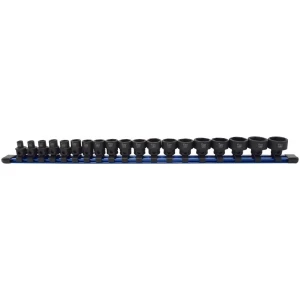 3/8" Drive Metric 6-Point Shallow Nano Impact Socket Set - 19PCS