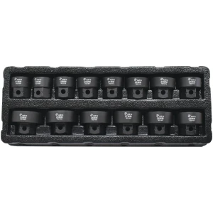 14pc 1/2" Drive Low Profile Nano Impact Socket Set - No Skips