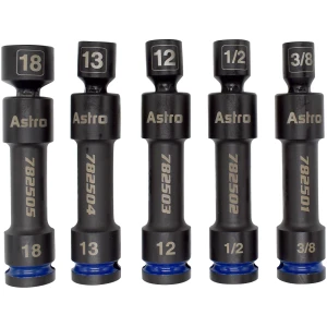 1/2" Drive 12-Point Pinless Heavy-Duty Driveline Impact Socket Set