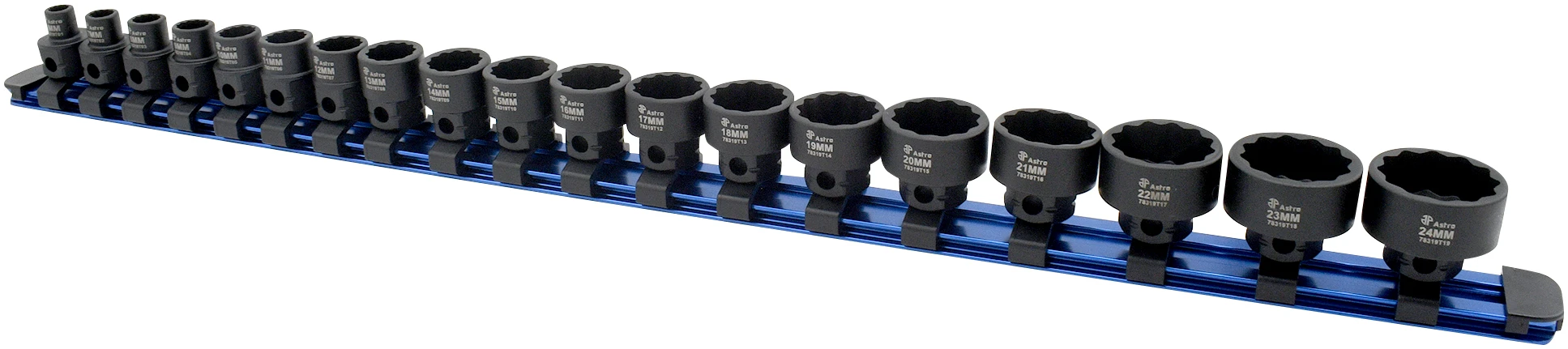 19-Piece 12-Point 3/8" Drive Nano Impact Sockets 6 -24mm - No Skips - Image 2