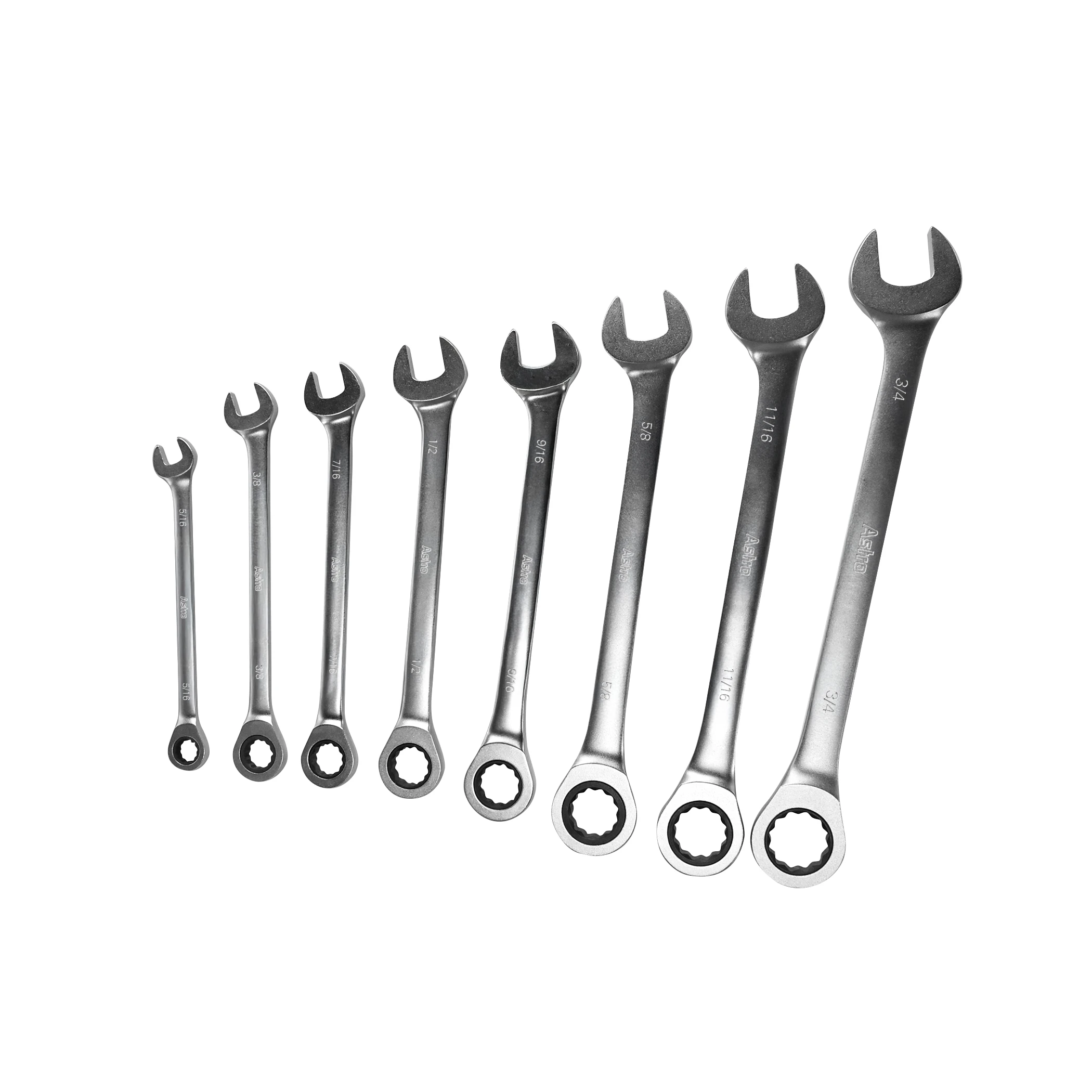 Razor Wrenches Super-Thin SAE Ratcheting Wrench Set 5/16" - 3/4" - Image 2