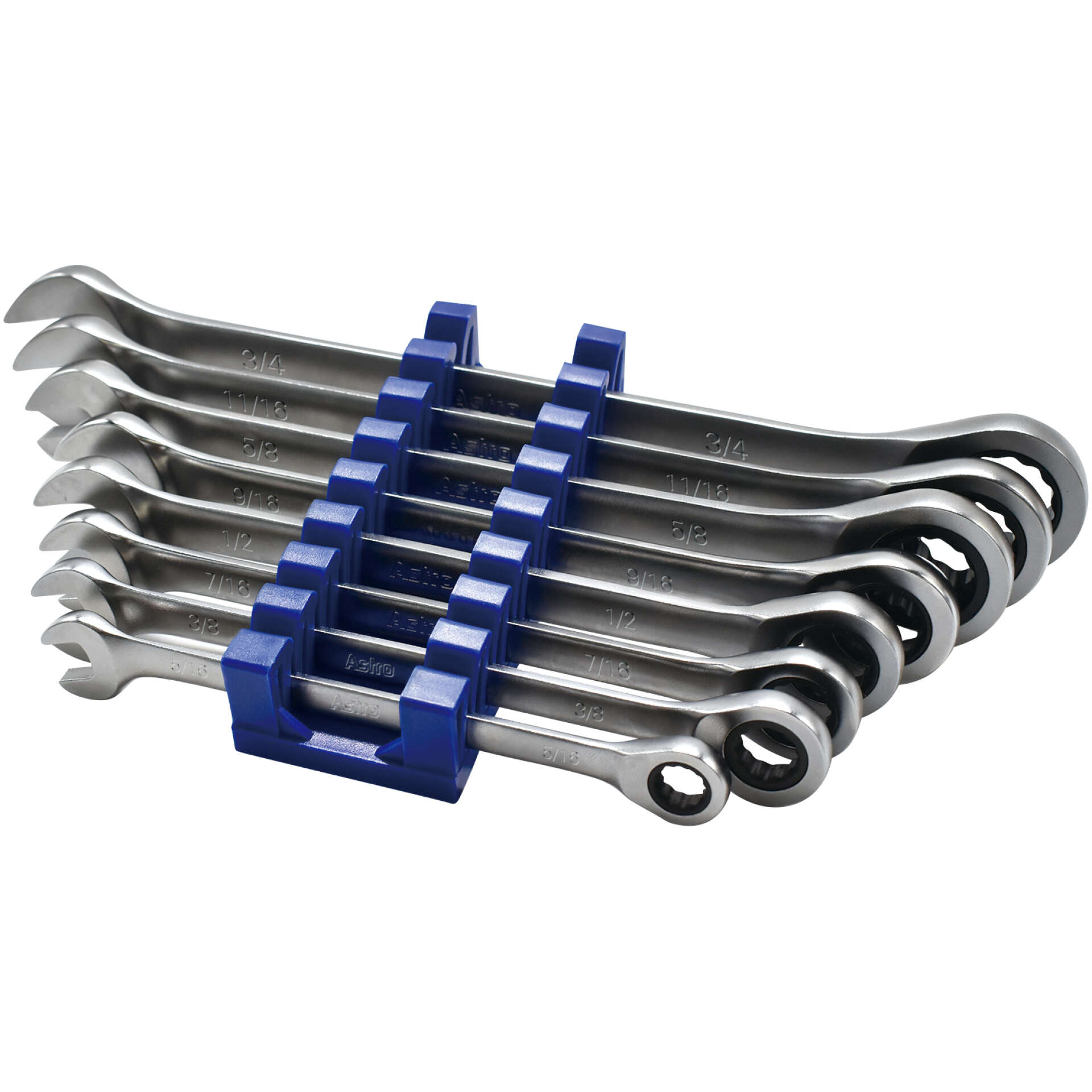 Razor Wrenches Super-Thin SAE Ratcheting Wrench Set 5/16" - 3/4"
