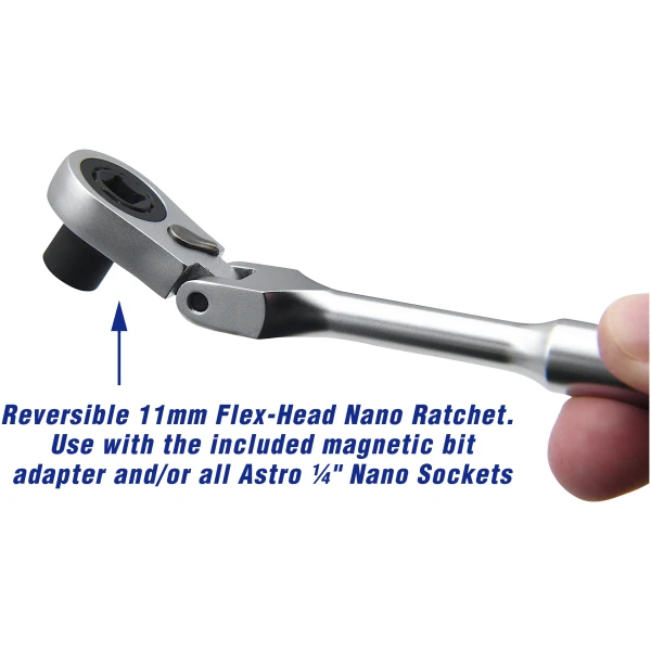 54-Piece Nano Bit Set w/ Reversible Flex-Head & Bit Ratchets