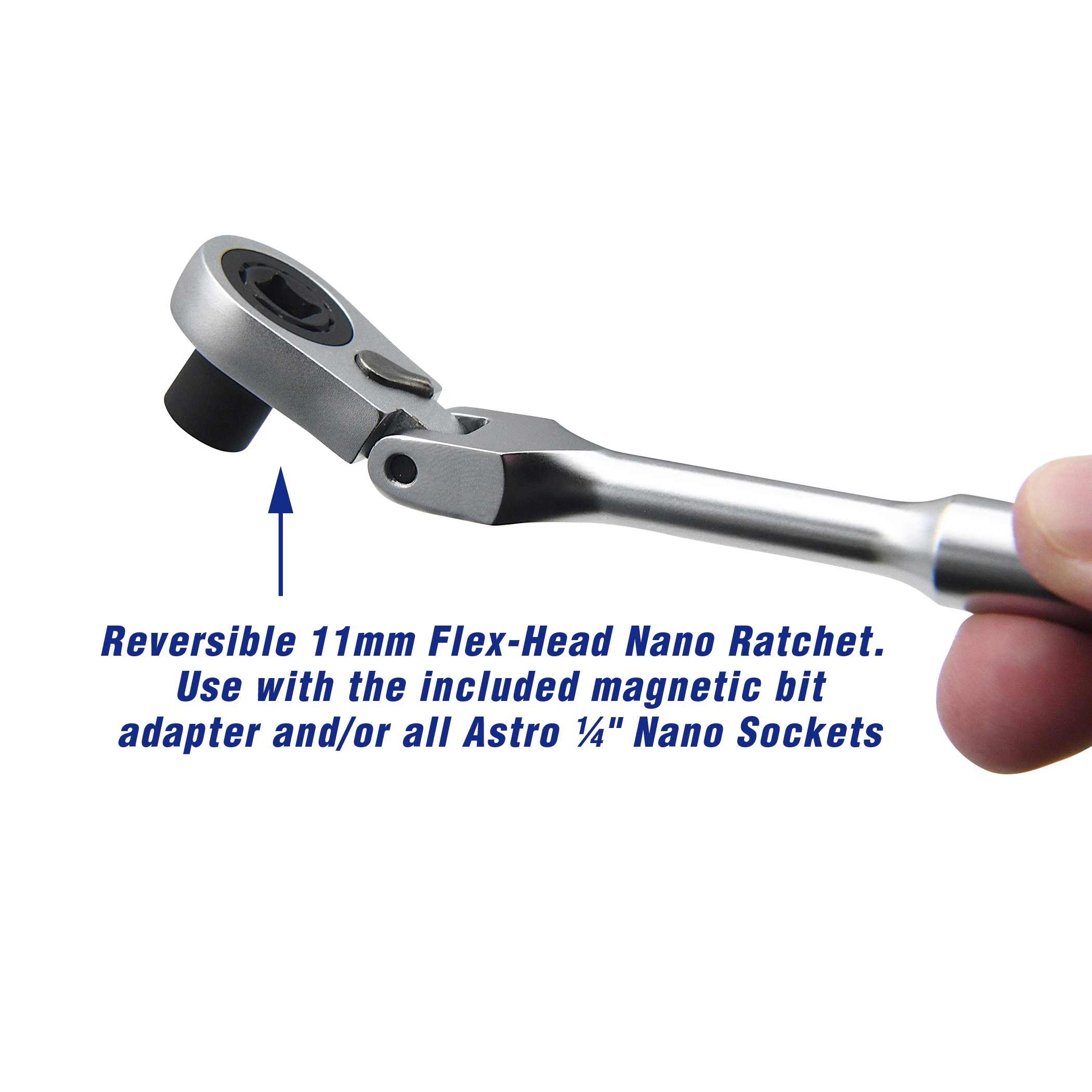 54-Piece Nano Bit Set w/ Reversible Flex-Head & Bit Ratchets